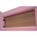 Full Size Upholstered Storage Platform Bed With Cartoon Ears Headboard, Led And Usb, Pink Box Spring Not Required Full Pink Wood Bedroom Bed Frame Upholstered