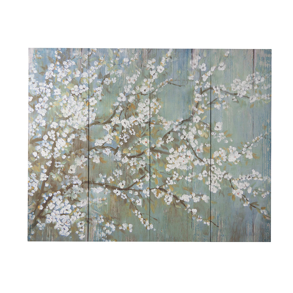18.5" x 59" Saison White Cherry Blossom Canvas
