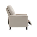 Coolmore Modern Comfortable Upholstered Leisure Chair Recliner Chair For Living Room Beige Velvet