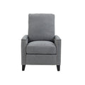 Coolmore Modern Comfortable Upholstered Leisure Chair Recliner Chair For Living Room Gray Velvet