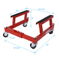 Atv Motorcycle Engine Cradle Dolly 1500Lbs ,Red Red Steel