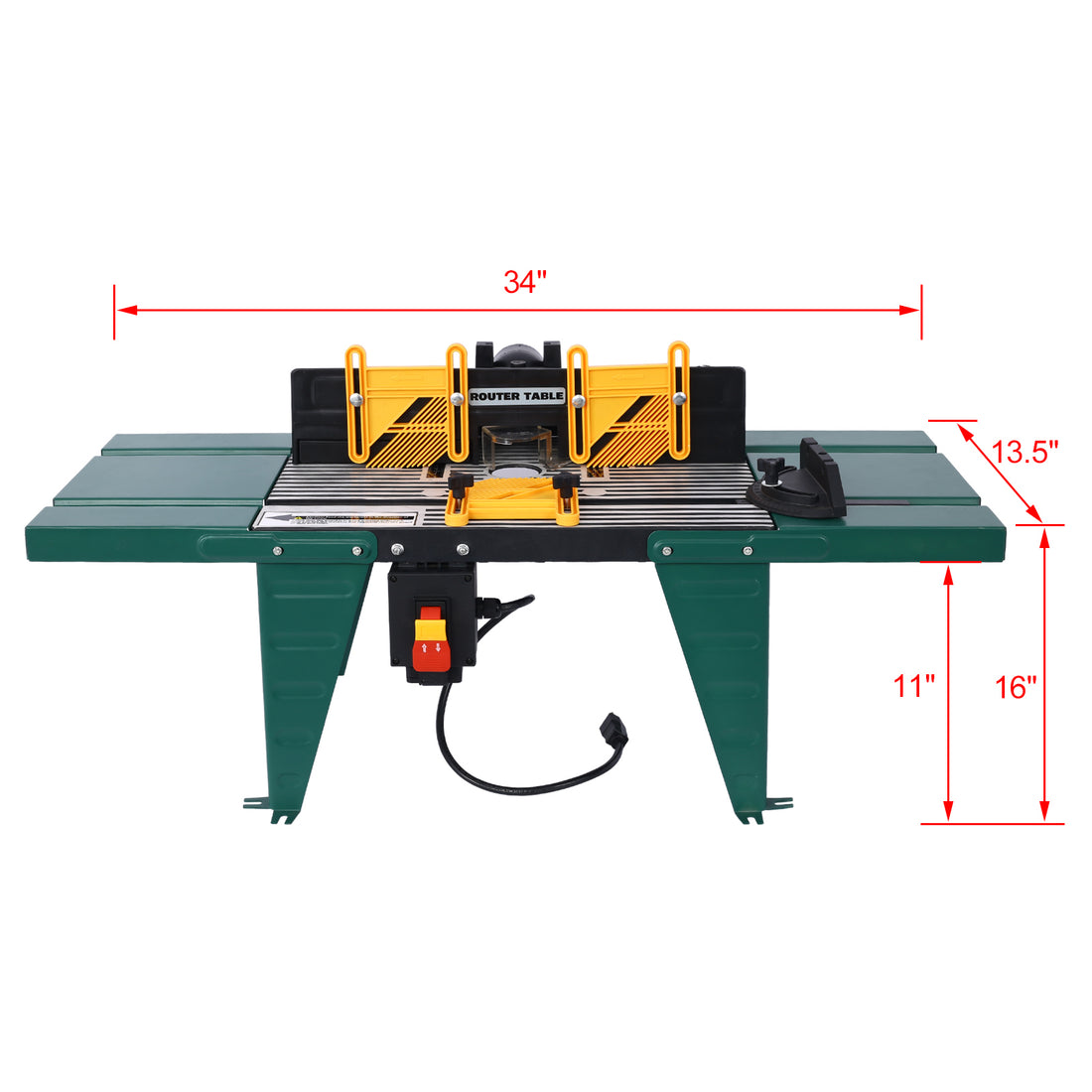 Electric Benchtop Router Table Wood Working Tool,Green Green Aluminium