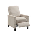 Coolmore Modern Comfortable Upholstered Leisure Chair Recliner Chair For Living Room Beige Velvet