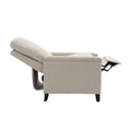 Coolmore Modern Comfortable Upholstered Leisure Chair Recliner Chair For Living Room Beige Velvet