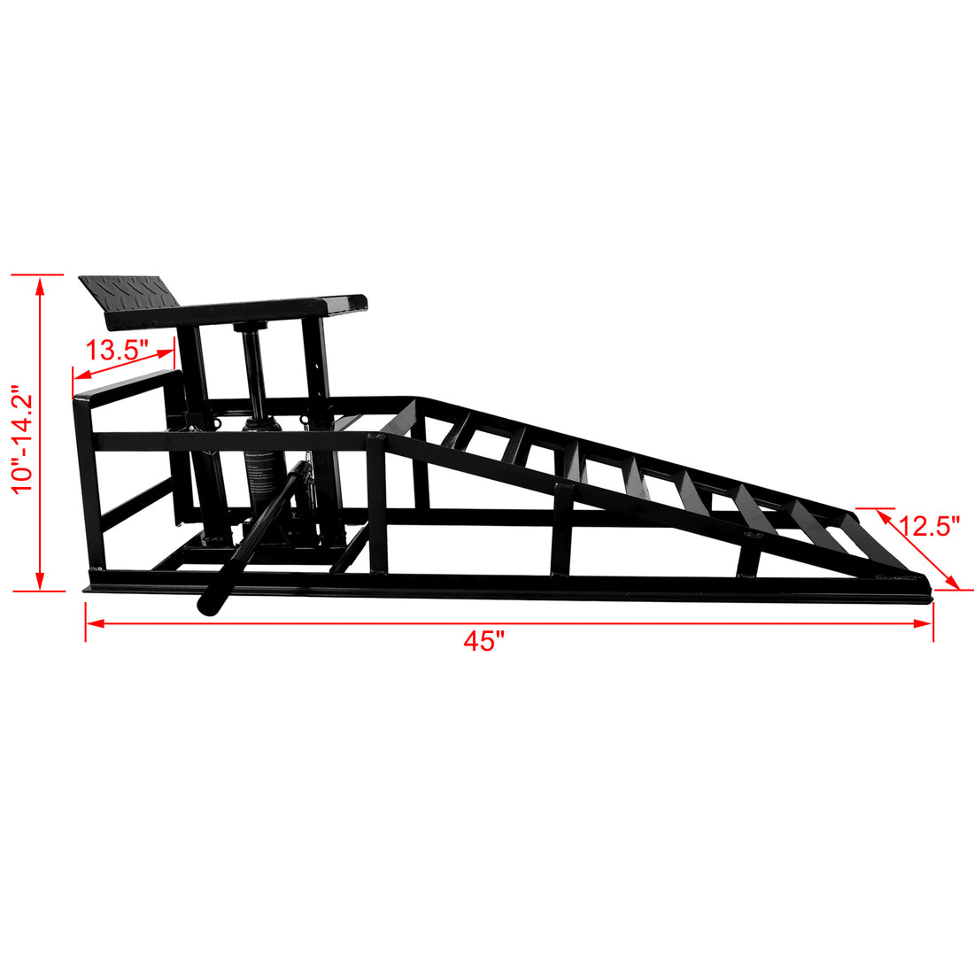 Auto Car Truck Service Ramps Lifts, Garage Car Lift Hydraulic Ramps Black 5 Ton,Automotive Hydraulic Lift Repair Frame Lift 2 Pack Black Black Steel