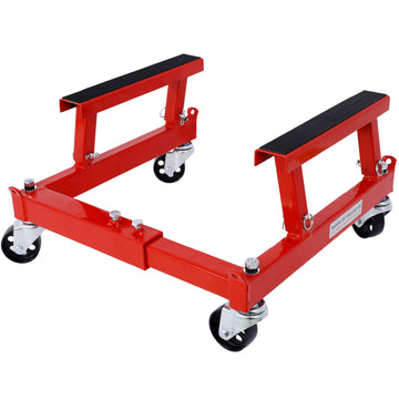 Atv Motorcycle Engine Cradle Dolly 1500Lbs ,Red Red Steel