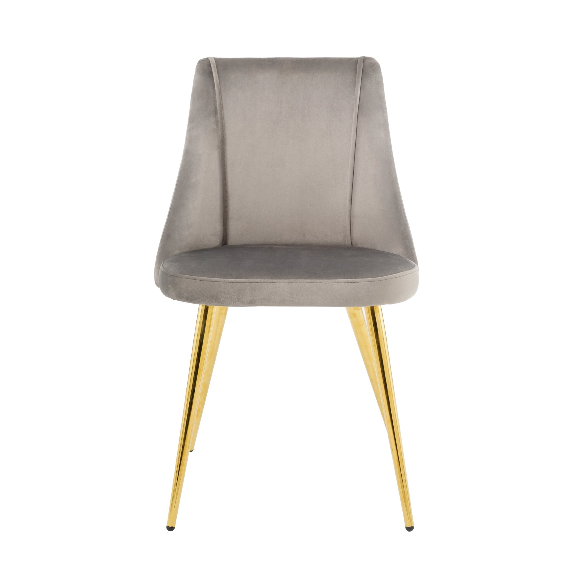 Modern Simple Light Luxury Dining Grey Chair Home Bedroom Stool Back Dressing Chair Student Desk Chair Gold Metal Legs Set Of 4 Metal Grey Velvet