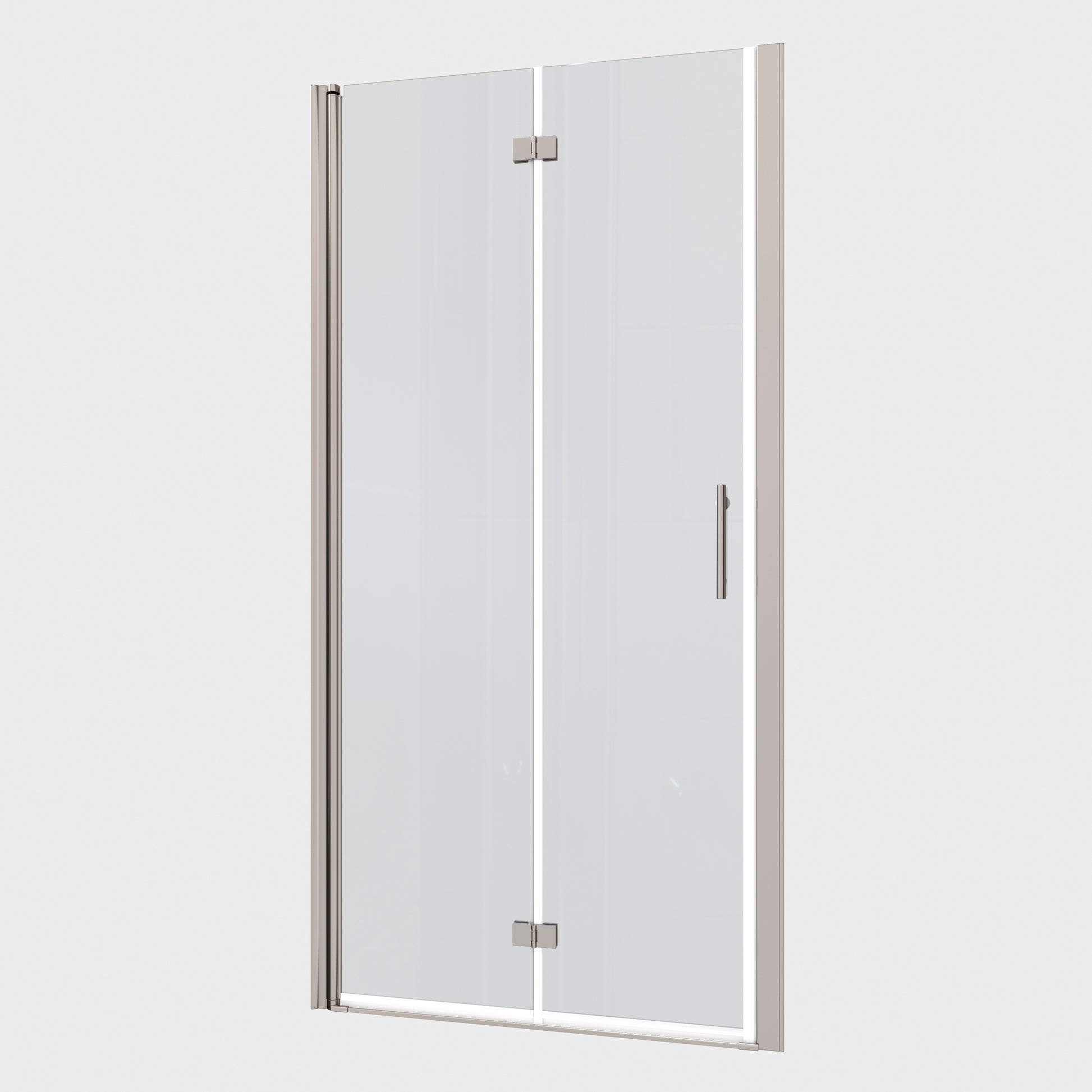 1 3 8" Adjustment,Universal Pivot Shower Door, With 1 4" Tempered Glass Chrome Aluminium Alloy