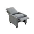 Coolmore Modern Comfortable Upholstered Leisure Chair Recliner Chair For Living Room Gray Velvet