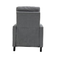 Coolmore Modern Comfortable Upholstered Leisure Chair Recliner Chair For Living Room Gray Velvet