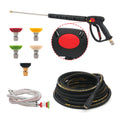 Commercial Hot Water Gas Oil Fired Pressure Washer, 3.5 Gpm, 4000 Psi, Kohler Engine, Direct Drive, Electric Start Red Aluminum