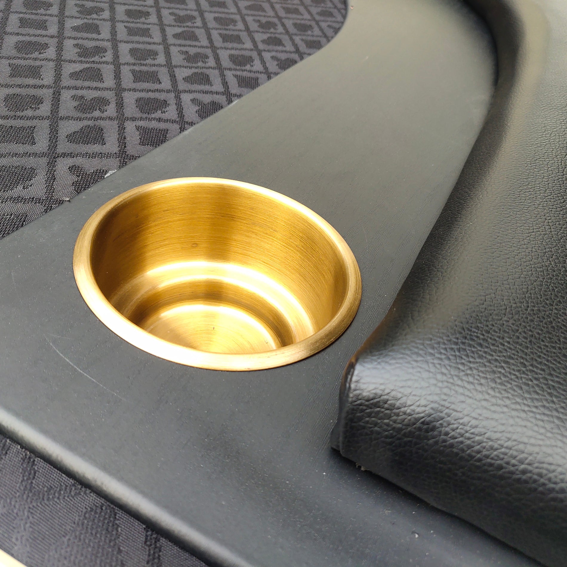 96" Elite Oval Dark Knight Black Waterproof Felt Poker Table With Plastic Chip Tray Steel Drop Box Black Stainless Steel