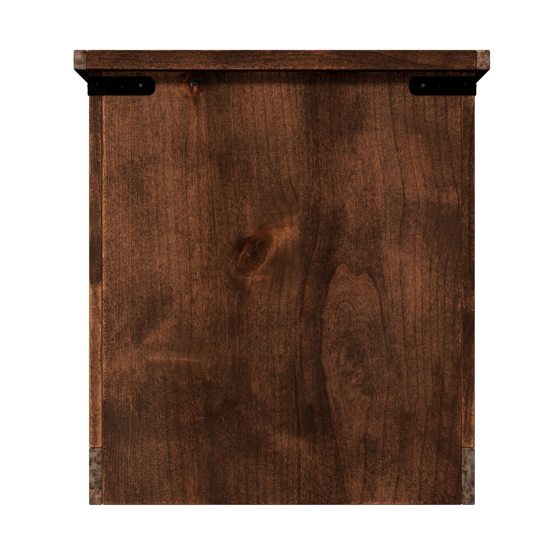 Farmhouse 14 Inch Chairside Table, No Assembly Required, Aged Whiskey Finish Brown Brown Primary Living Space Farmhouse,Lodge,Rustic Alder Rectangular Coffee & End Tables Solid Wood