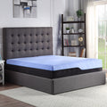 12 Inch Refresh Hybrid Cooling Gelcare Memory Foam And Coil Adult Mattress, King Size Blue Bedroom Foam Spring