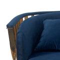 Navy Blue And Gold Sofa Chair Navy Blue Stainless Steel Velvet