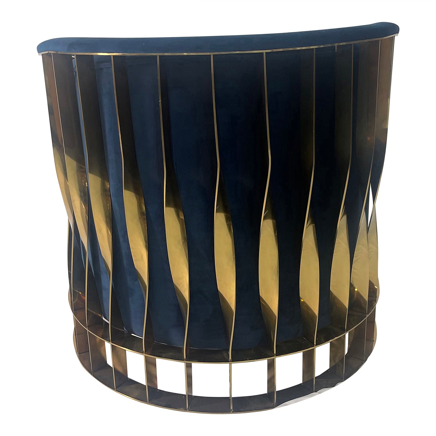 Navy Blue And Gold Sofa Chair Navy Blue Stainless Steel Velvet