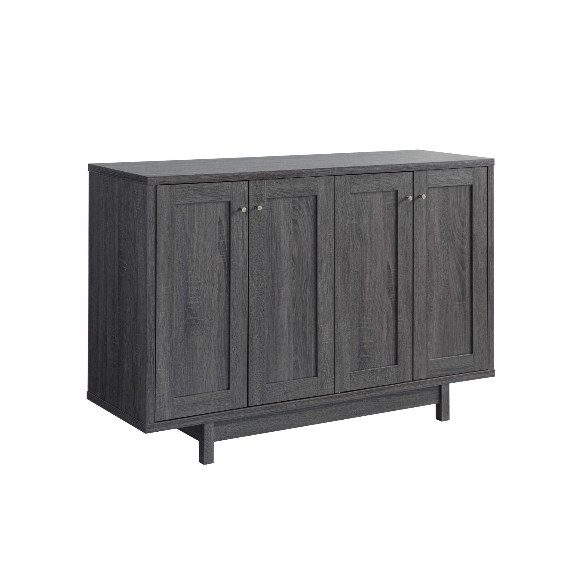 Buffet Four Door With Six Shelves Grey - Grey