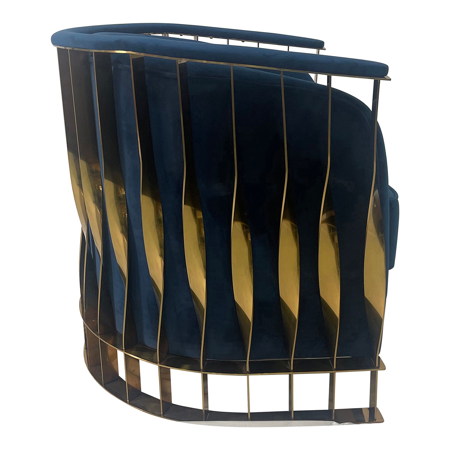 Navy Blue And Gold Sofa Chair Navy Blue Stainless Steel Velvet