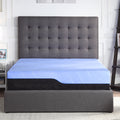 12 Inch Refresh Hybrid Cooling Fast Responding Latex Foam And Coil Adult Mattress, Cal King Size Blue Bedroom Foam Spring California King