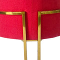 Red And Gold Sofa Chair Red Stainless Steel Velvet