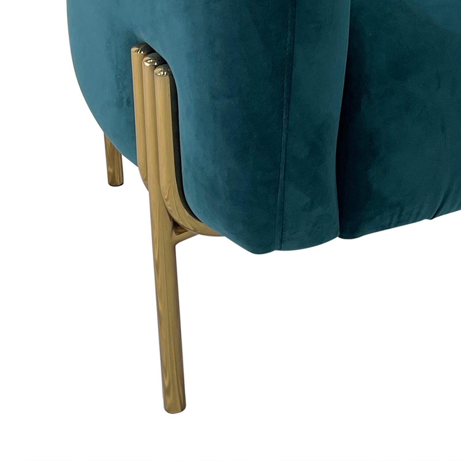 Navy Teal And Gold Sofa Chair Green Dark Green Stainless Steel Velvet