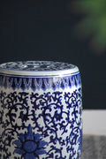 Ceramic Garden Stool, Blue And White Small Side Tabel, D11