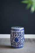 Ceramic Garden Stool, Blue And White Small Side Tabel, D11