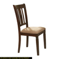 Transitional Style Dining Chair 2pc Set Wooden Frame espresso-dining room-transitional-side chair-wood