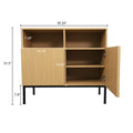 Coffee Bar Cabinet, Corner Storage Cabinet, Modern Buffet Sideboard, Entertainment Center, Storage Cabinet With Doors And Shelves, Media Cabinet For 55 Inch Tv Stand, For Living Room, Kitchen, Dining Accent Chests 5 Or More Spaces Oak Oak Primary Living