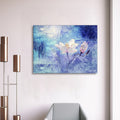 Framed Canvas Wall Art Decor Abstract Style Painting, Impressionism Lotus Painting Decoration For Office Living Room, Bedroom Decor Ready To Hang 4028In Thickness 1.5Inch Rectangle Framed Multicolor Oversized 41In Canvas Plants&Flowers