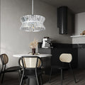 Modern Crystal Chandelier For Living Room Round Cristal Lamp Luxury Home Decor Light Fixture Transparent Modern Crystal