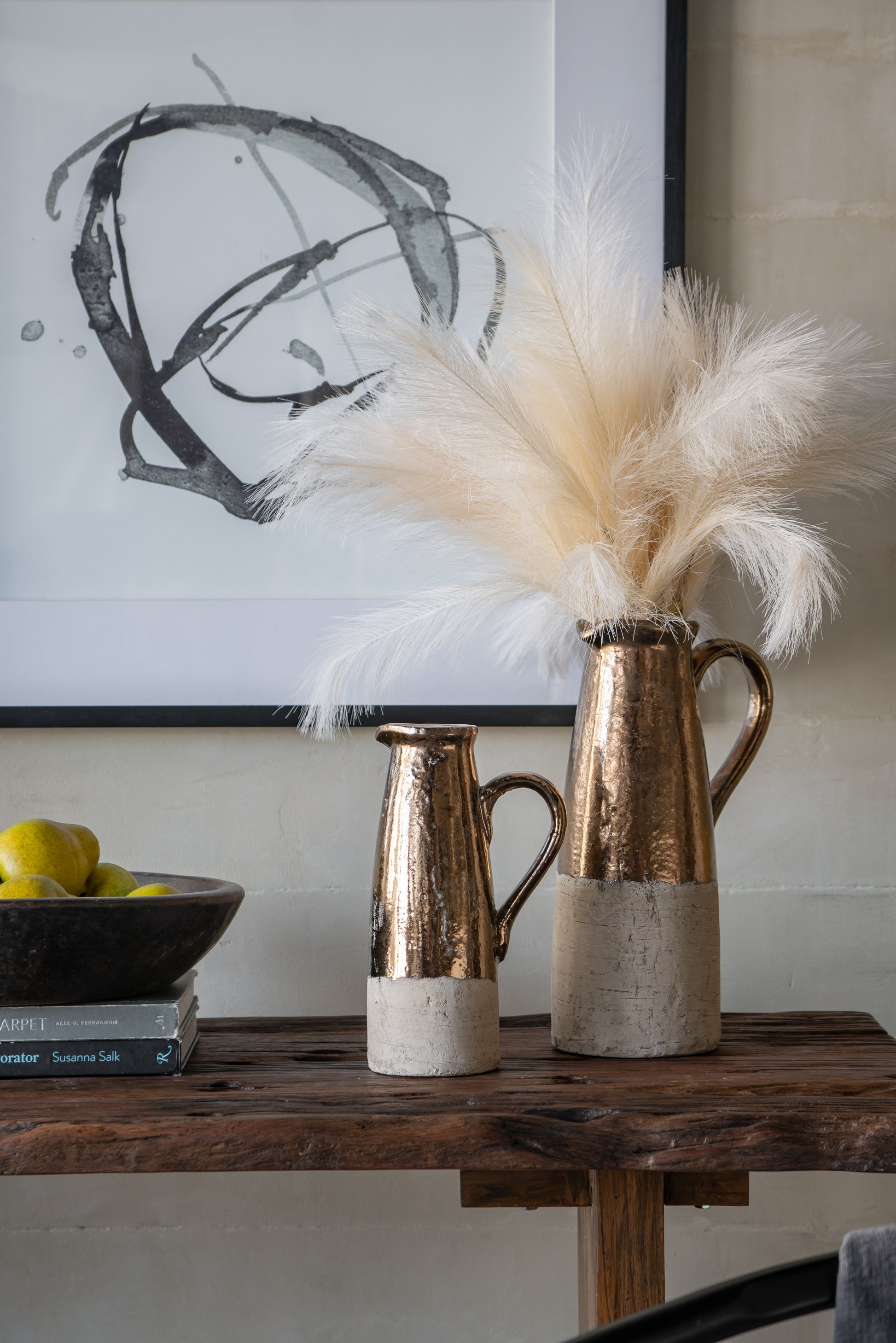 8.9" X 5.7" X 14.4" Candia Terracotta Pitcher, Sienna Brown Brown Ceramic