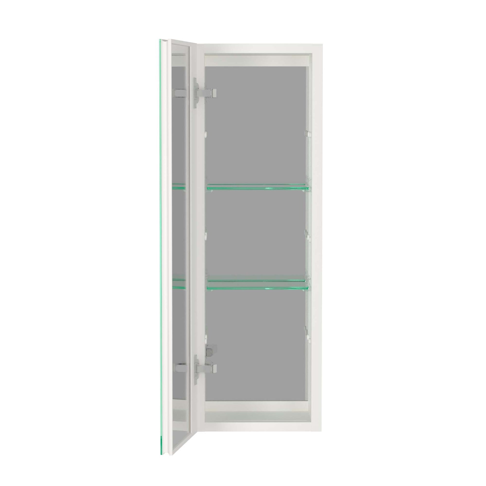 30x10 inch White Medicine Cabinet With Storage white-modern-aluminium