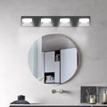 Led Modern Black 4 Light Vanity Lights Fixtures Over Mirror Bath Wall Lighting Black Modern Acrylic Iron