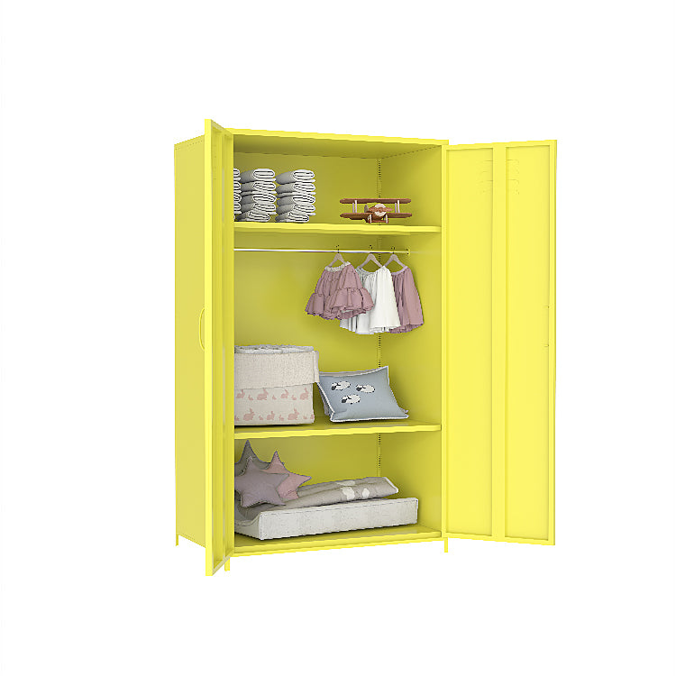 Yellow Steel Storage Cabinet Yellow Metal