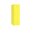 One Door Yellow Steel Storage Cabinet Yellow Metal