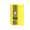 One Door Yellow Steel Storage Cabinet Yellow Metal