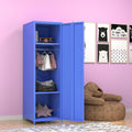 Blue Steel Storage Cabinet One Door Blue Metal