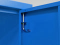 Blue Steel Storage Cabinet One Door Blue Metal