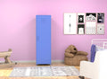 Blue Steel Storage Cabinet One Door Blue Metal