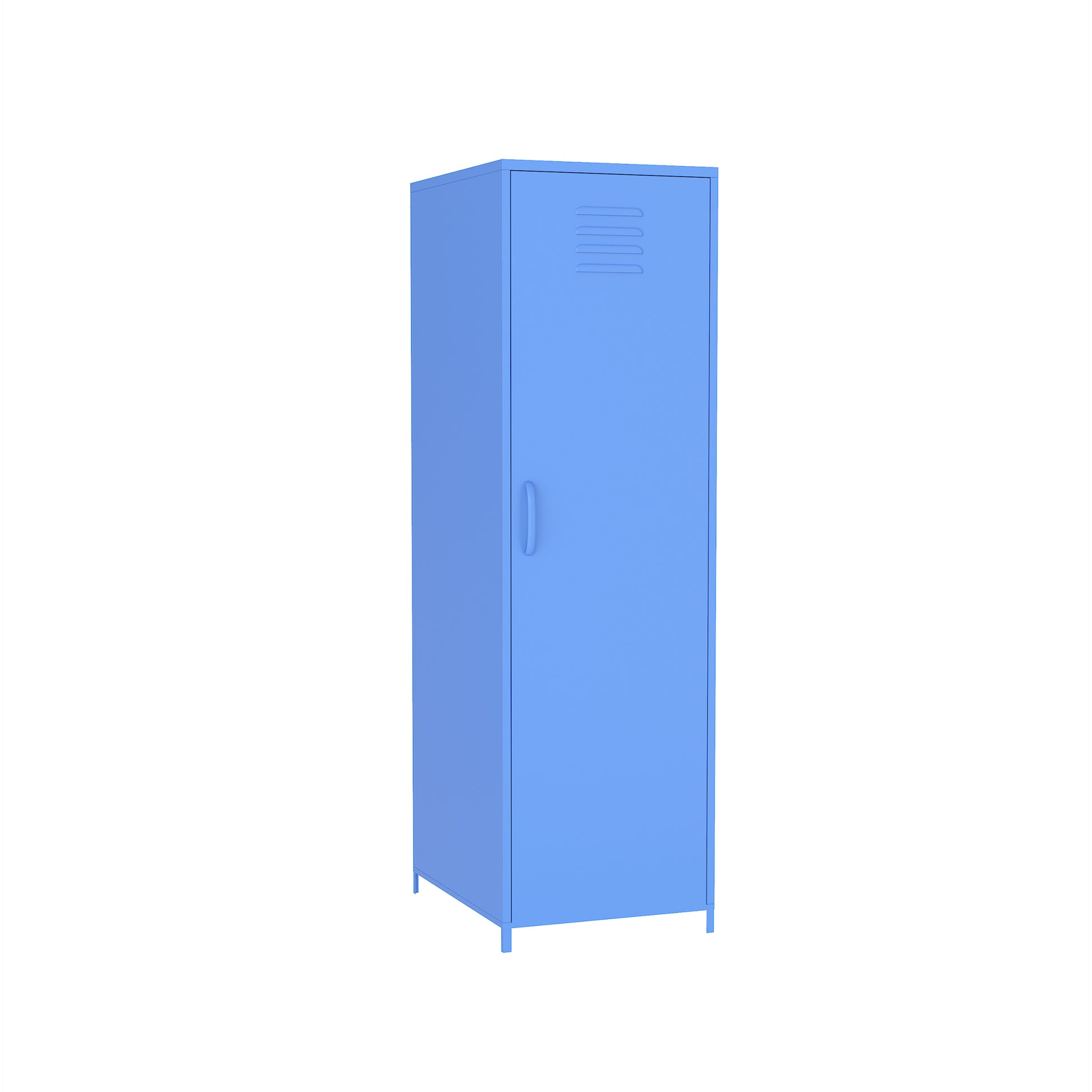 Blue Steel Storage Cabinet One Door Blue Metal