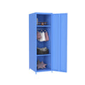 Blue Steel Storage Cabinet One Door Blue Metal