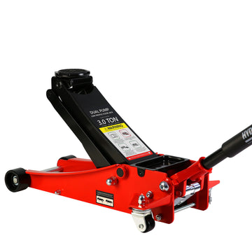 3t Low Profile Jack, Red and Black, Ultra Low Floor black+red-steel