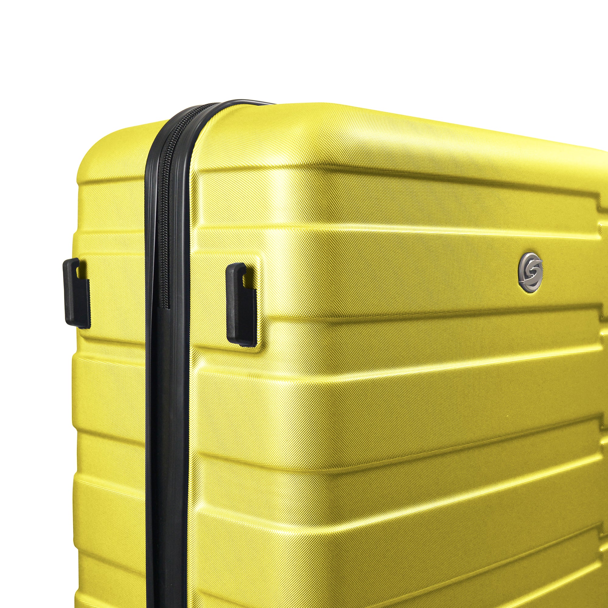 Luggage Sets 2 Piece, 20 inch 24 inch Carry on Luggage yellow-abs