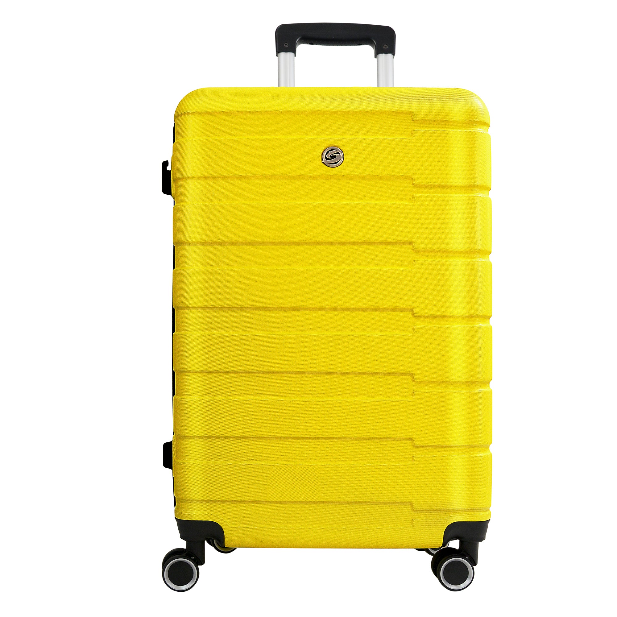 Luggage Sets 2 Piece, 20 inch 24 inch Carry on Luggage yellow-abs