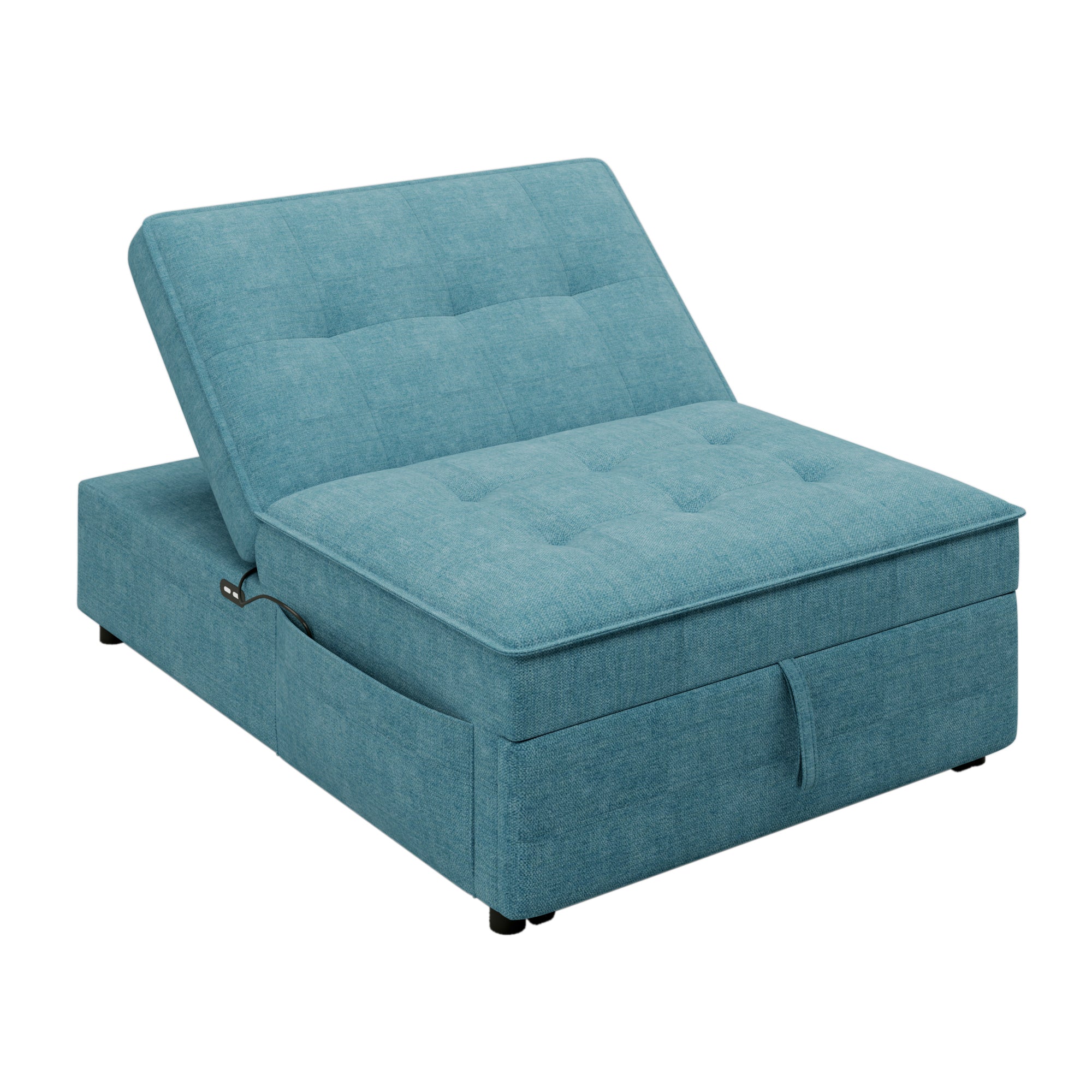 4 in 1 Sofa Bed, Chair Bed, Multi Function Folding teal-primary living space-linen