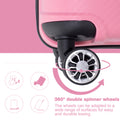 Hardshell Suitcase Spinner Wheels Pp Luggage Sets Lightweight Durable Suitcase With Tsa Lock,3 Piece Set 20 24 28 ,Pink Pink Polypropylene