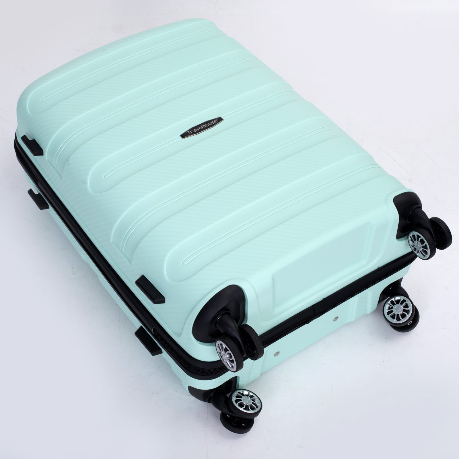 Hardshell Suitcase Spinner Wheels PP Luggage Sets light green-polypropylene