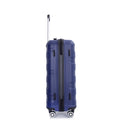 Hardshell Suitcase Spinner Wheels Pp Luggage Sets Lightweight Durable Suitcase With Tsa Lock,3 Piece Set 20 24 28 ,Navy Navy Polypropylene