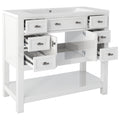 36'' Bathroom Vanity with Top Sink, Modern Bathroom 4+-white-2-1-soft close